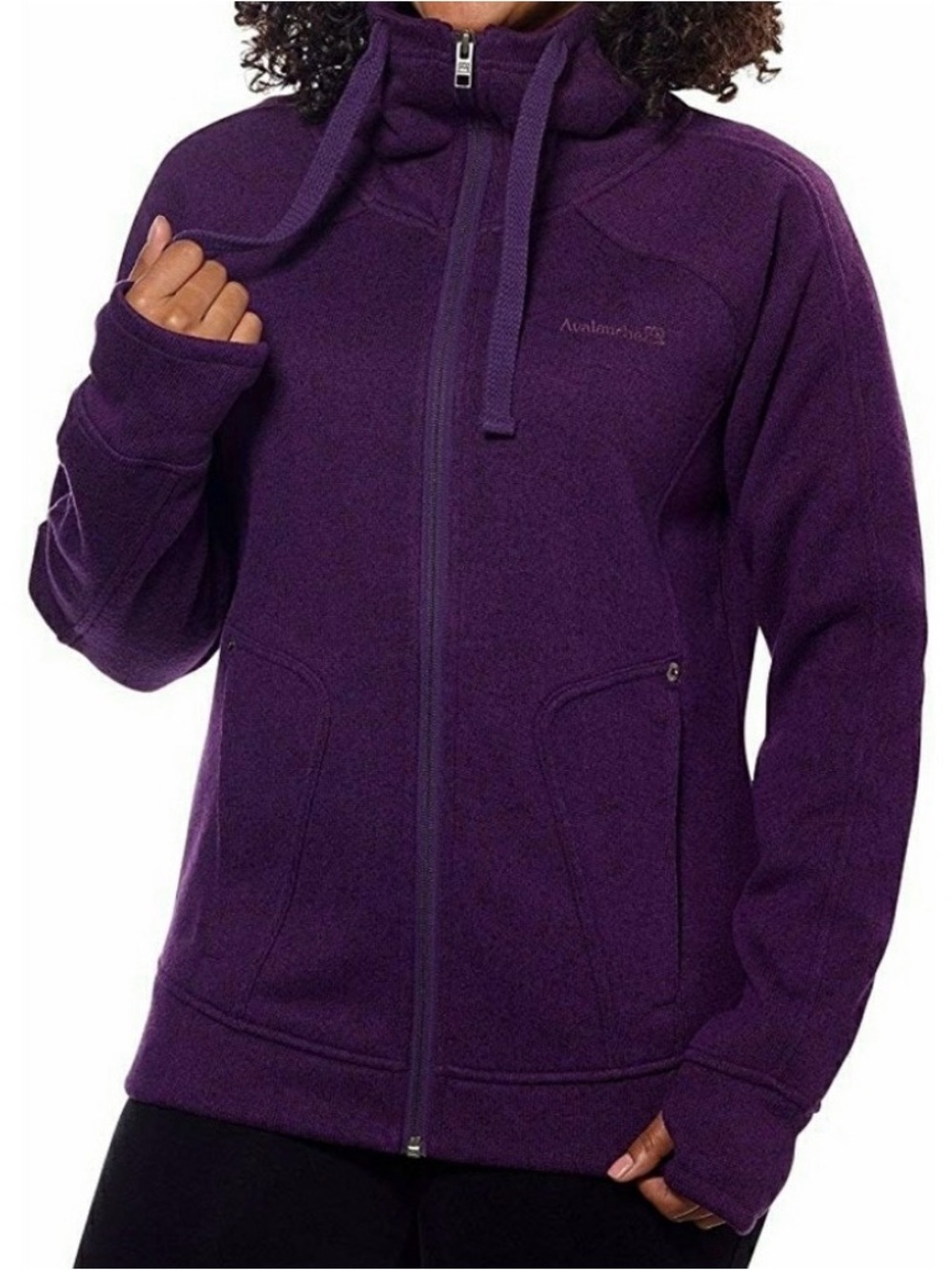 Avalanche New Purple Fleece Zip Up Jacket